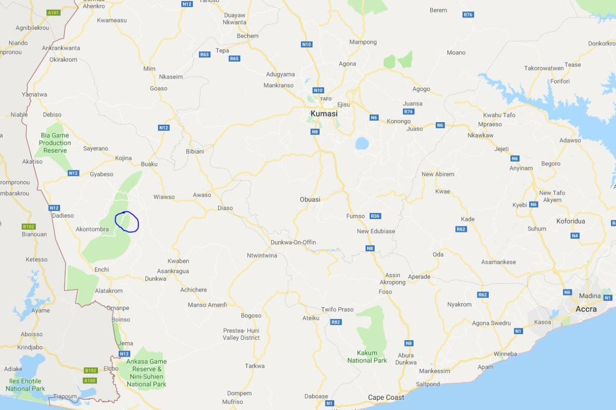 Developmental Area for The Royal Cocoa Farm Project of the Royal House of Sefwi Obeng-Mim Developmental Area for The Royal Cocoa Farm Project of the Royal House of Sefwi Obeng-Mim