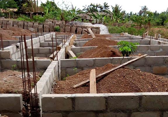 Foundations being laid