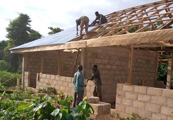Working on the roof