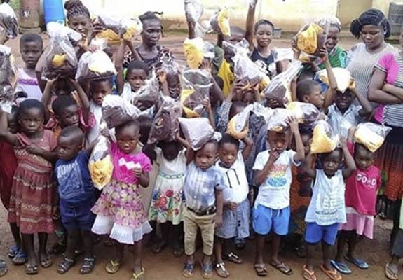 The outstanding children of the Sefwi Obeng-Mim Kingdom excited for the school year.